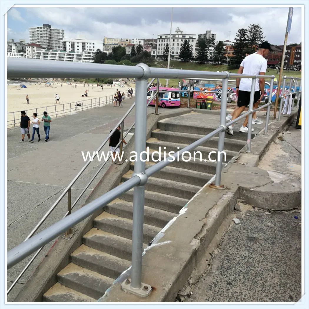 Handrail Stanchion Components, Ball Tube Stanchion System, Galvanised Handrail Standards
