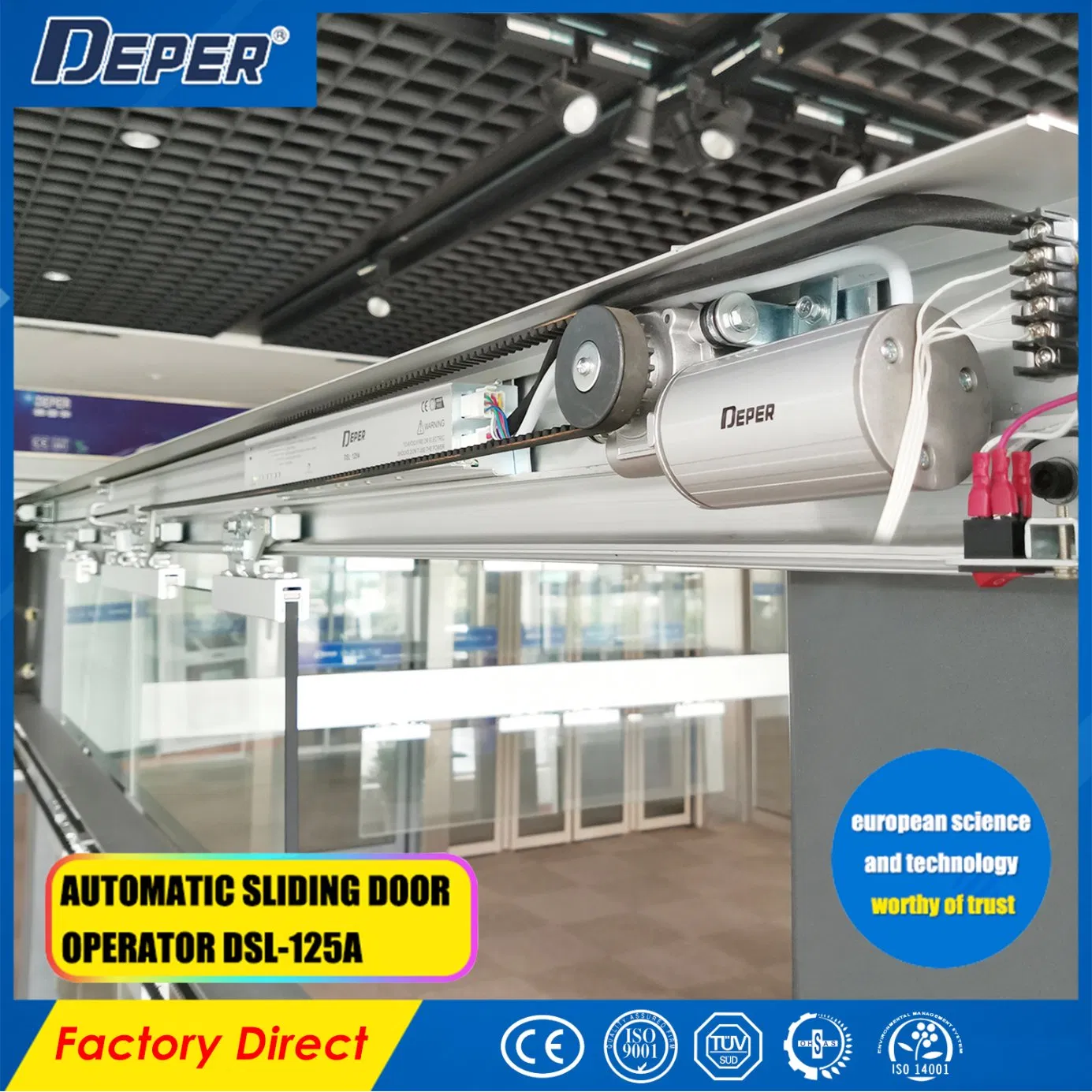 China Manufacturer Shopping Mall 150kg Automatic Door Operator