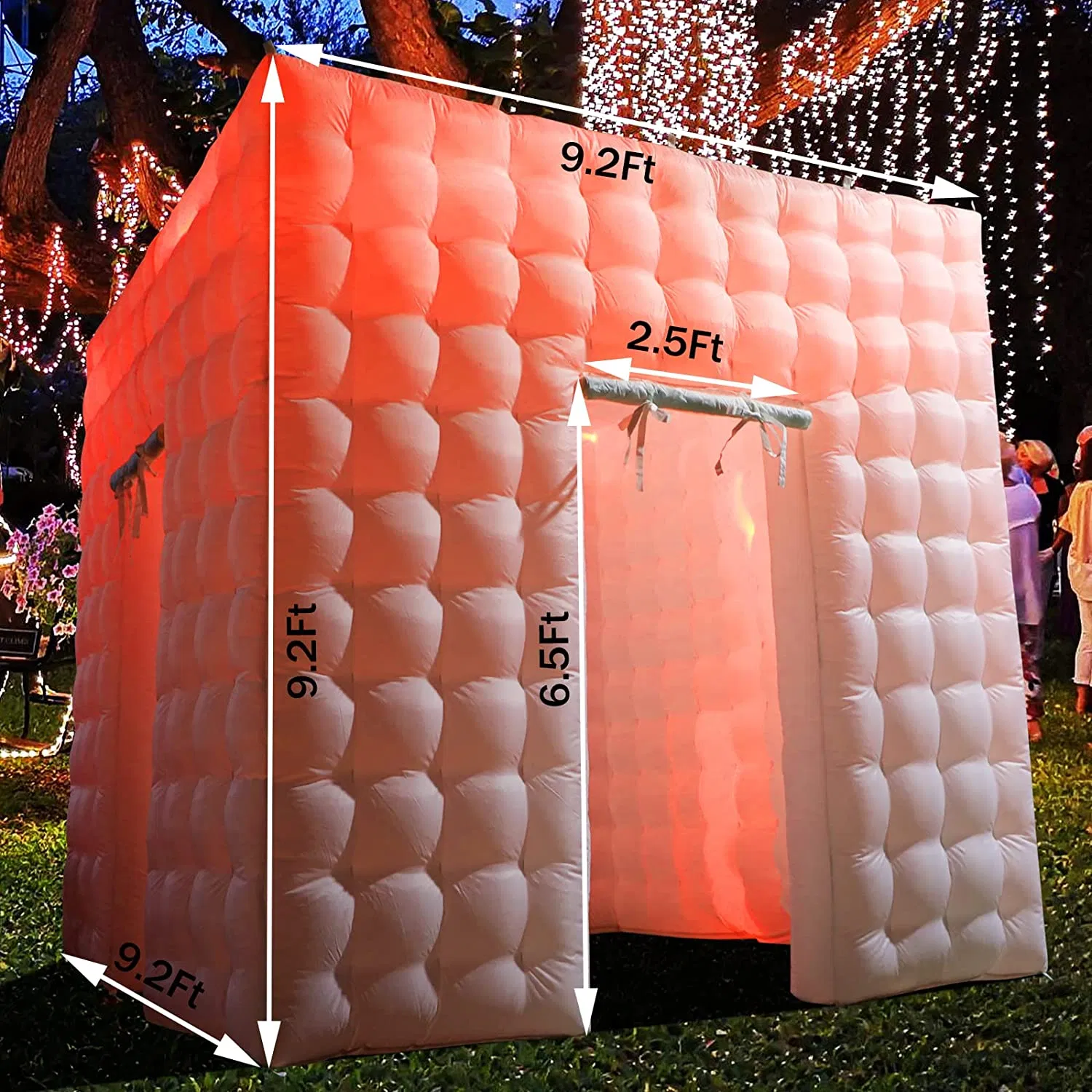 2023 New Customized Portable LED 360 Photo Booth Inflatable Enclosure