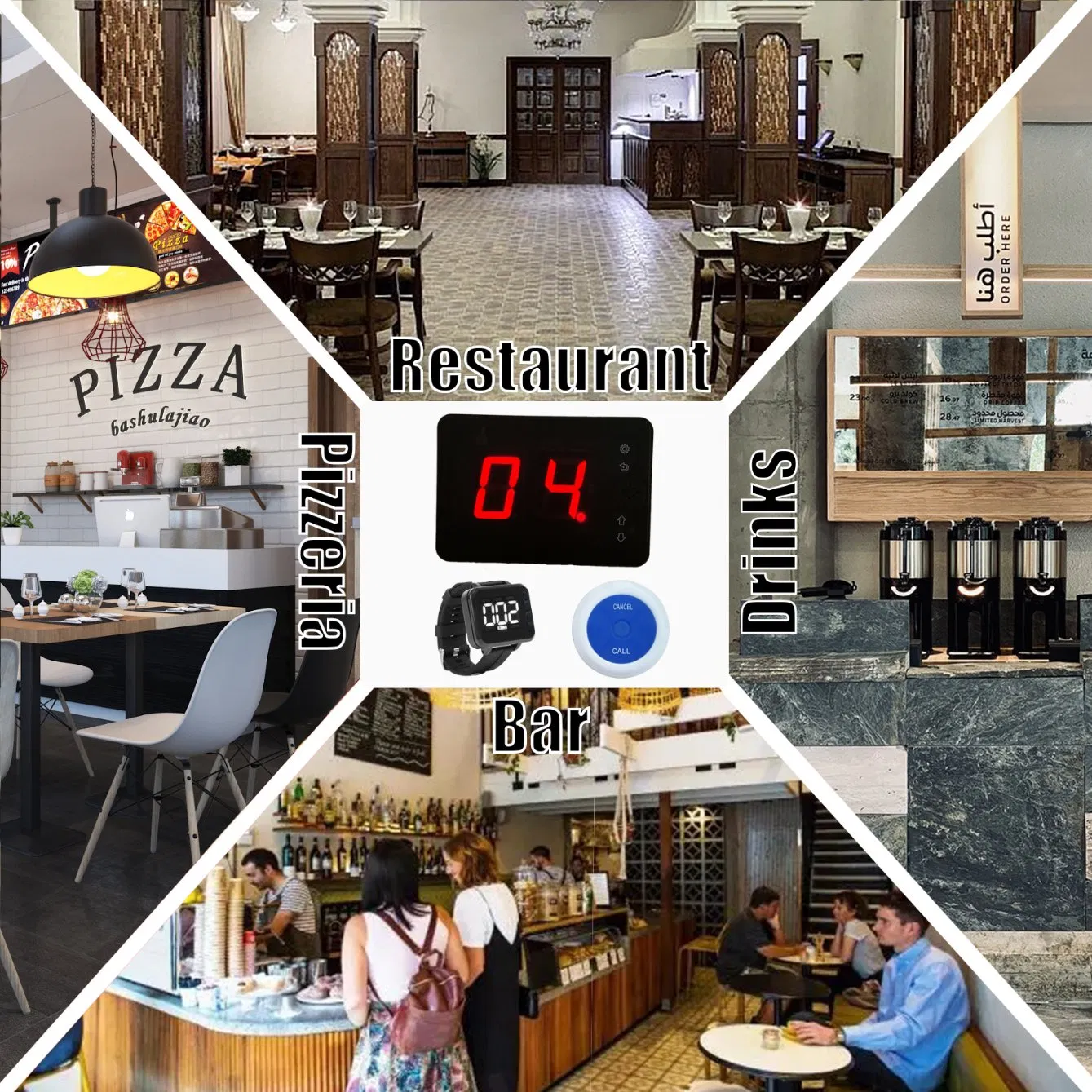 Restaurant Table Call System Wireless Call System Restaurant
