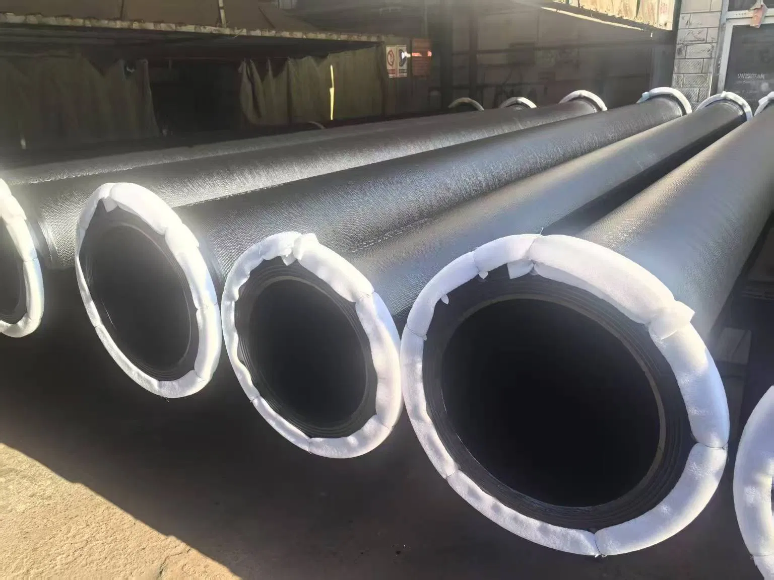 ISO2531 En545 Pn16 Welded Double Flanged Ductile Iron Pipe Red Epoxy Coated