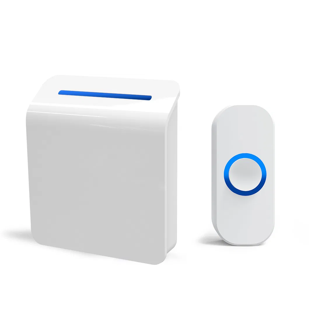Battery Wireless Anti-Interference Doorbell with LED Flashing Light