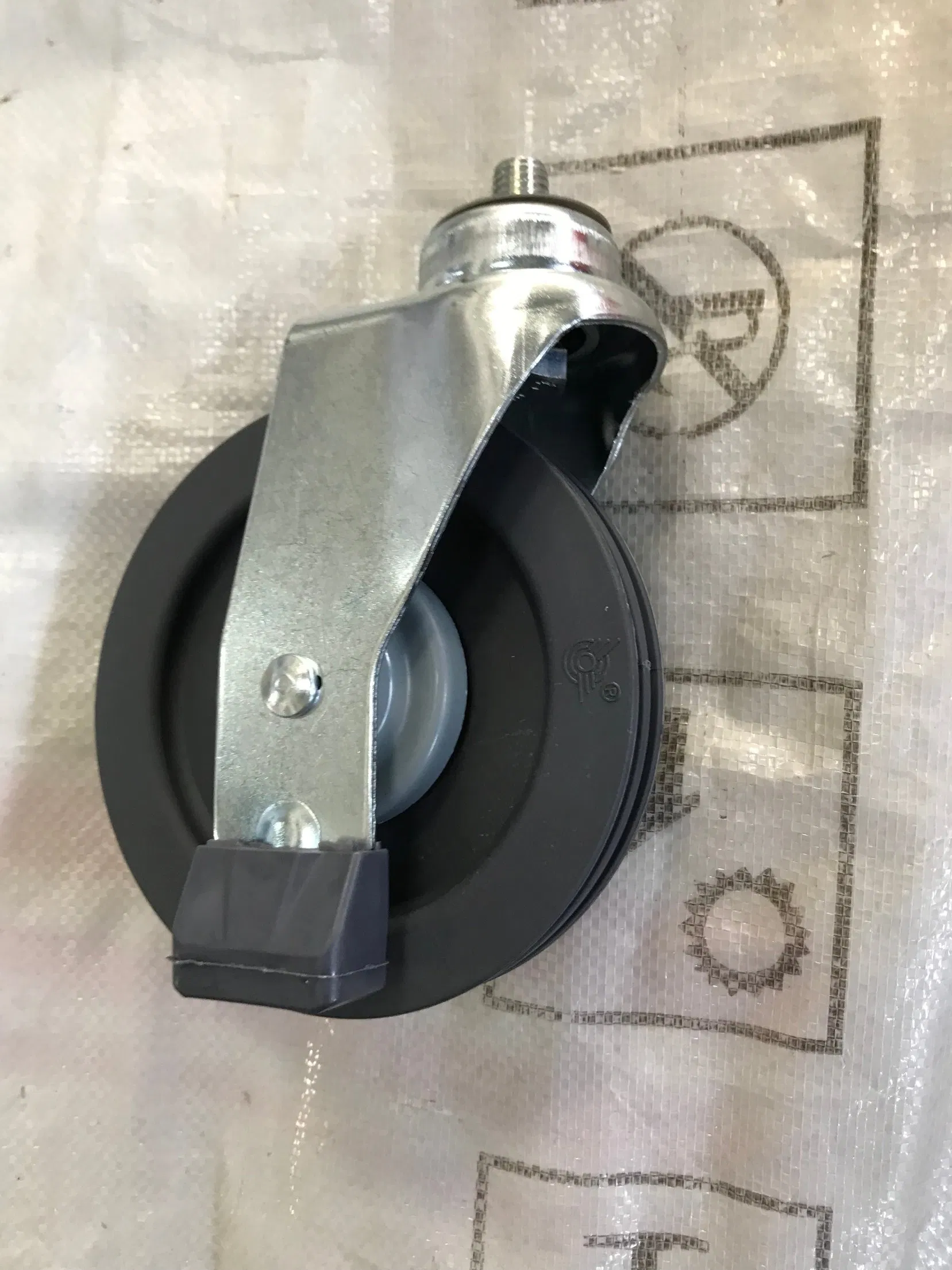 Factory Cheaper Cost 4&5 Inch Thread Stem Single Dish Elevator Shopping Cart Caster Wheel