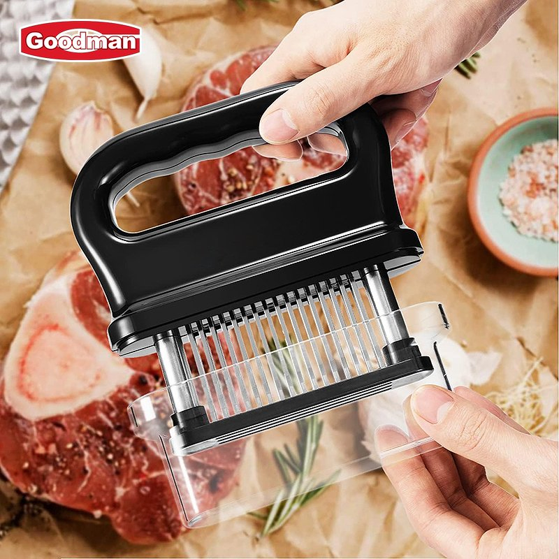 Sharp Needle Blade Manual Meat Tenderizer Stainless Steel Tool for Home Kitchen PP Meat Grinder