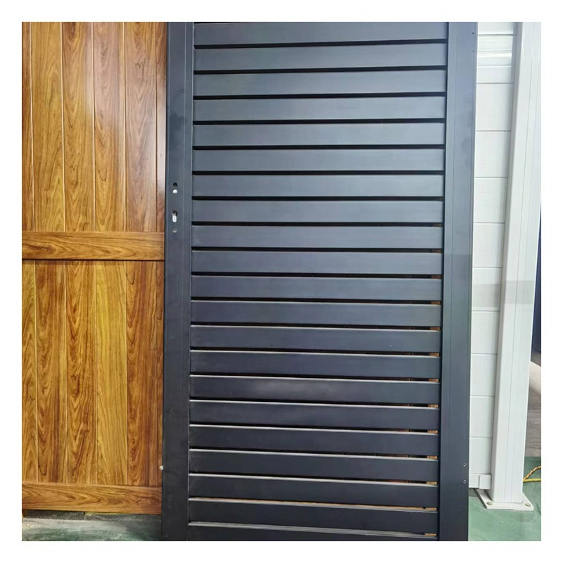 Wrought Iron Steel Swing Automatic Sliding Security Manual Fence Driveway Metal WPC Security Garden Morden Entrance Residential Galvanized Main Aluminum Gate