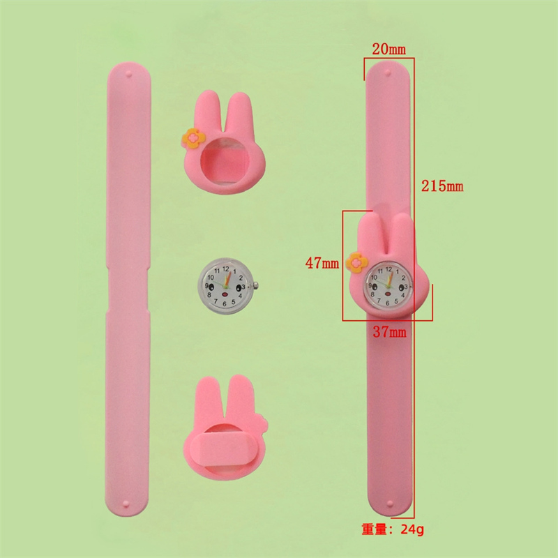 Factory Wholesale Simple Design Special Clap Rabbit Shape Wrist Watch