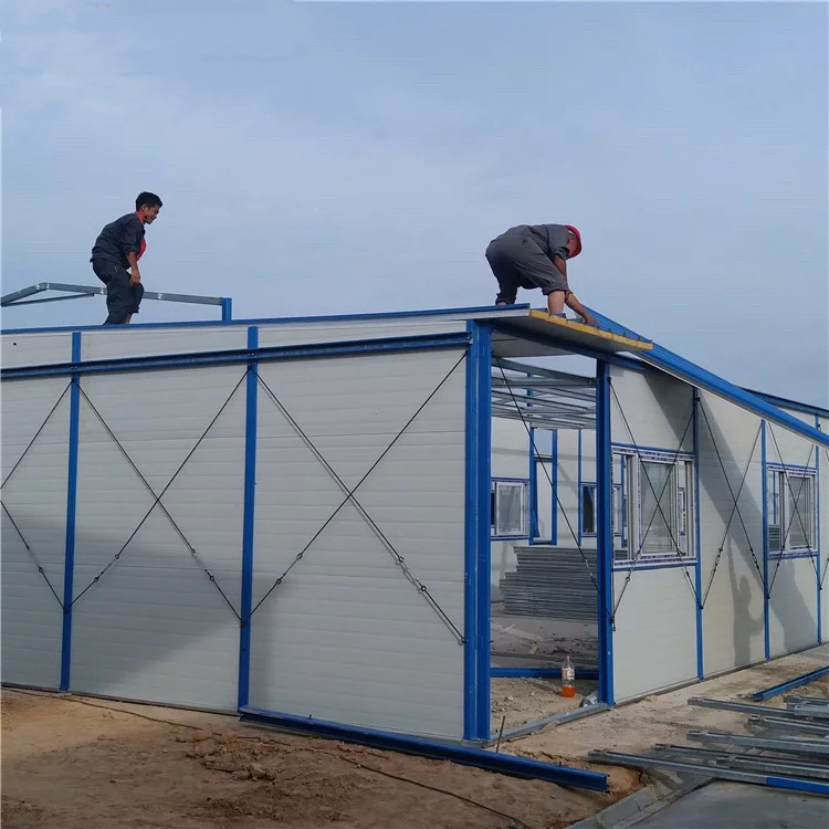 Two Floor Light Steel Prefab Caravan House for Projects.