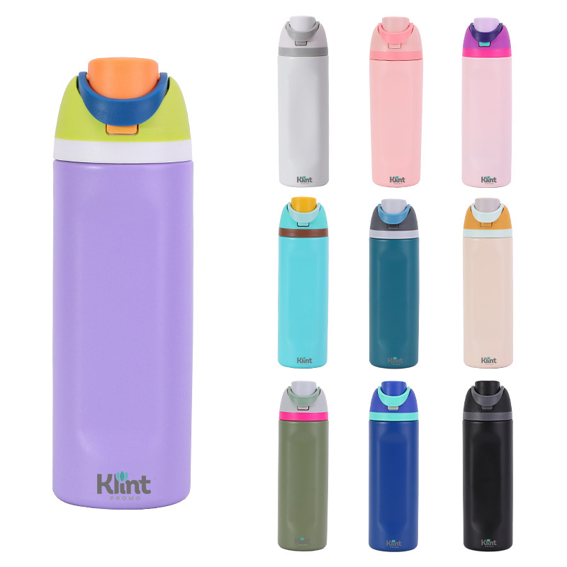 Термос 32 унции с ручкой и трубочкой, нержавеющая сталь