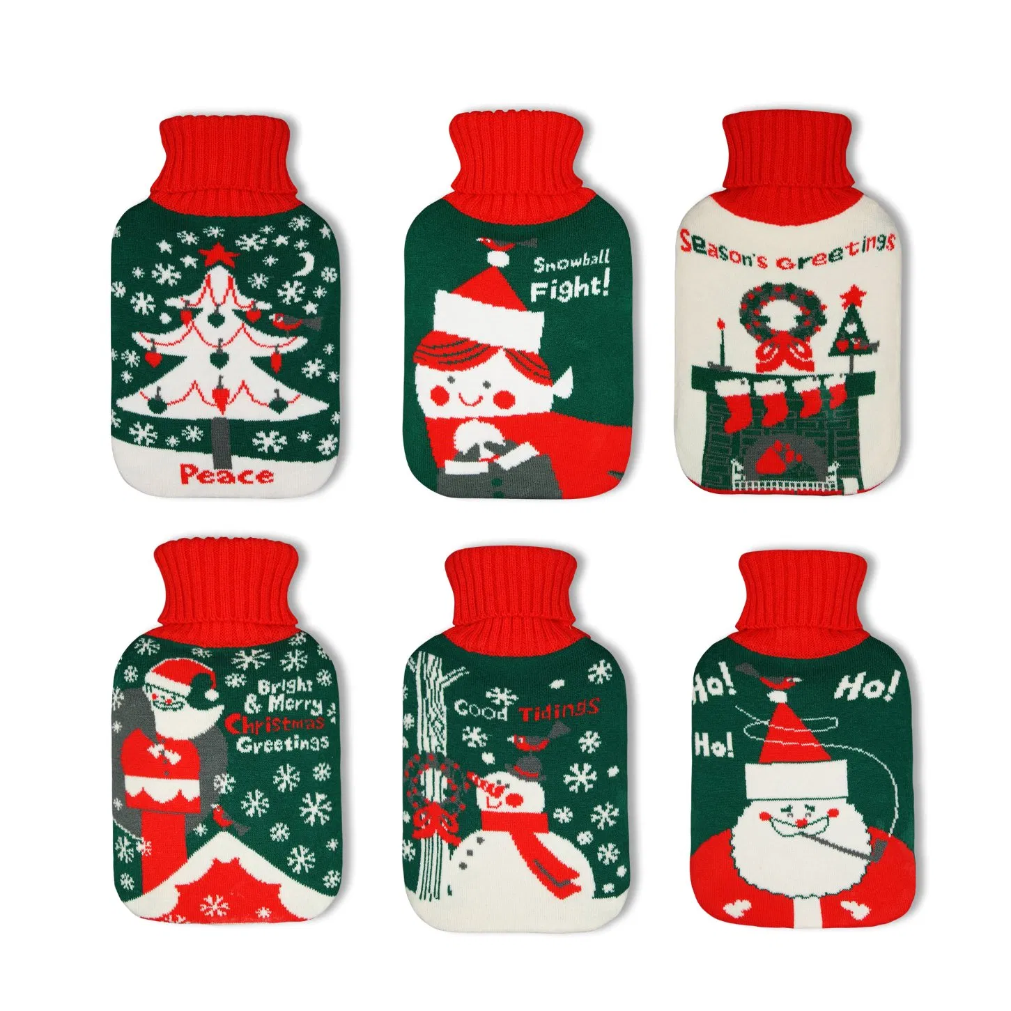 Hot Selling 750ml-2000ml Multi-Colour Hot Water Bag Natural Rubber Hot Water Bottle