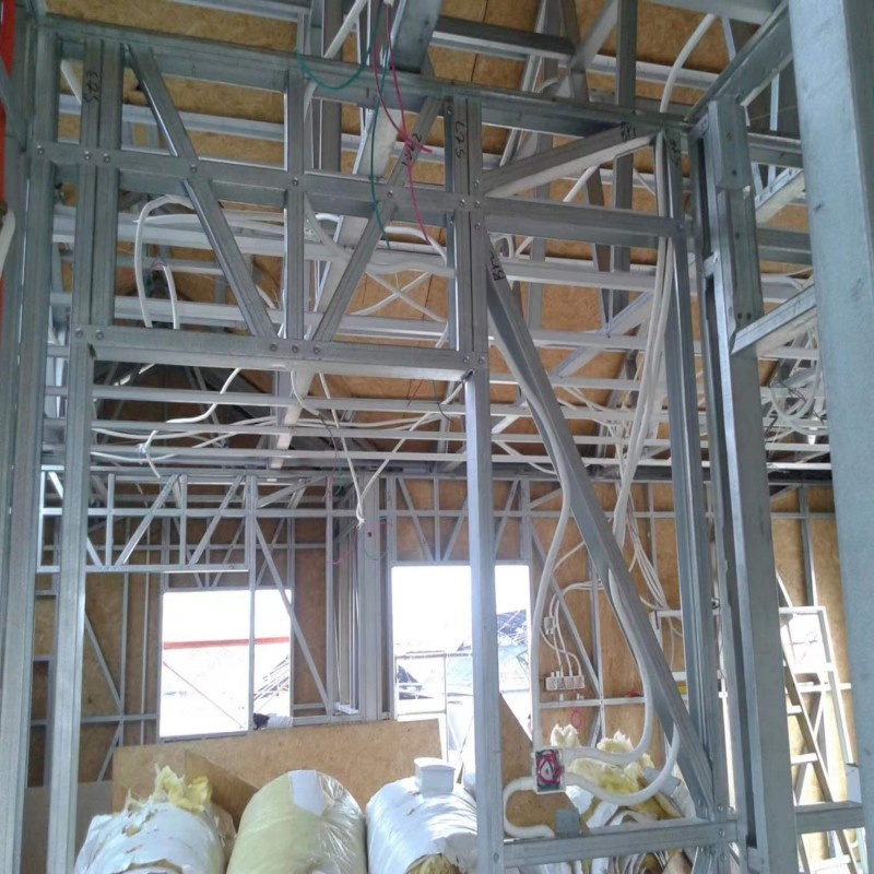 Customized 2 Story Luxury Prefabricated Building Light Steel Frame Homes Modular Home