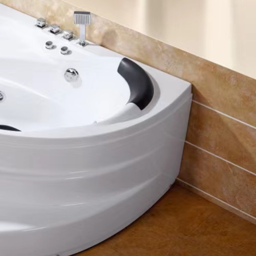 Угловая акриловая ванна с джакузи и водопадом
