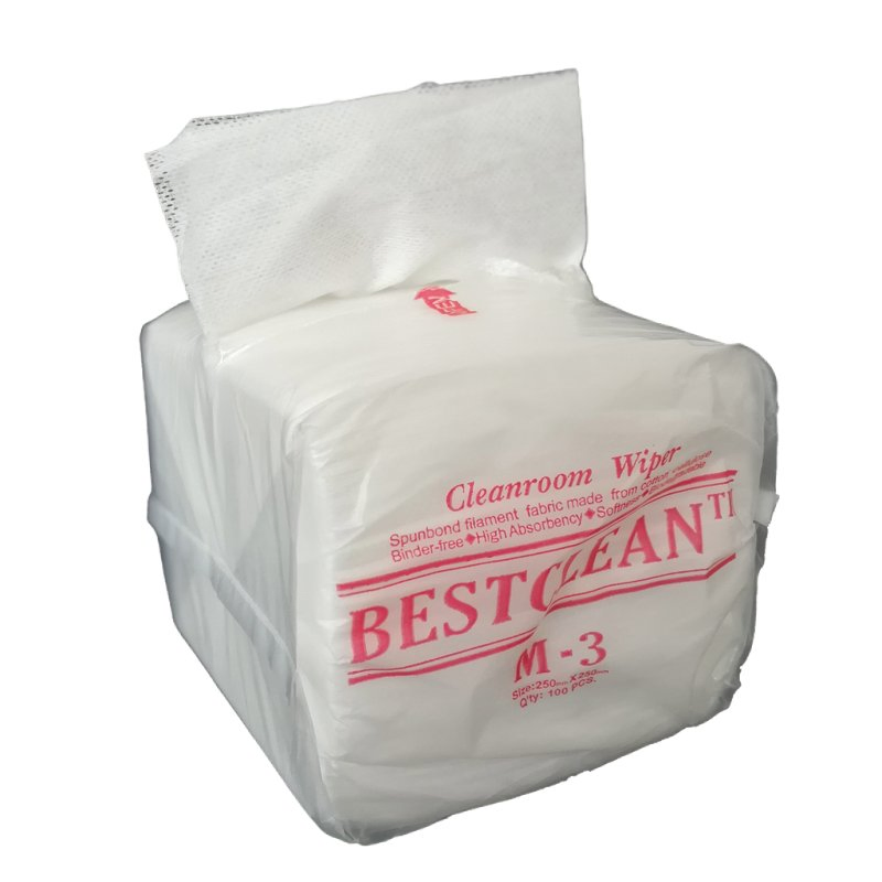 Non-Woven Fabric Cleanroom Wipers for Industrial and Lab Use