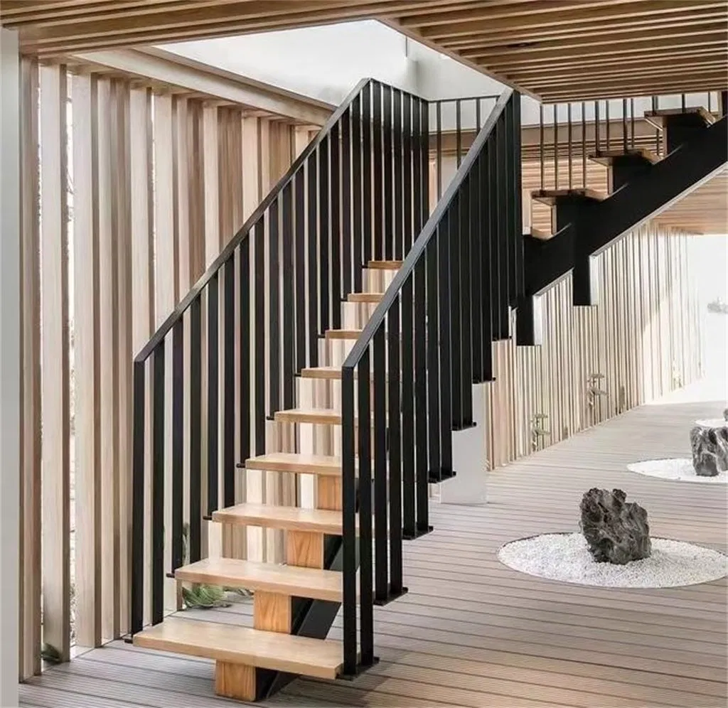 Solid Wood Granite Laminated Glass Steel Stair Treads