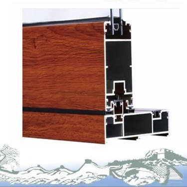 Алюминиевый профиль 6063 с текстурой дерева