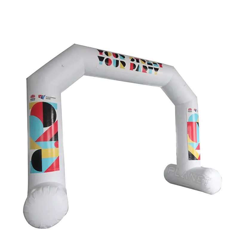 Outdoor Inflatable Entrance Event Start Finish Arch PVC Inflatable Archway with Blower