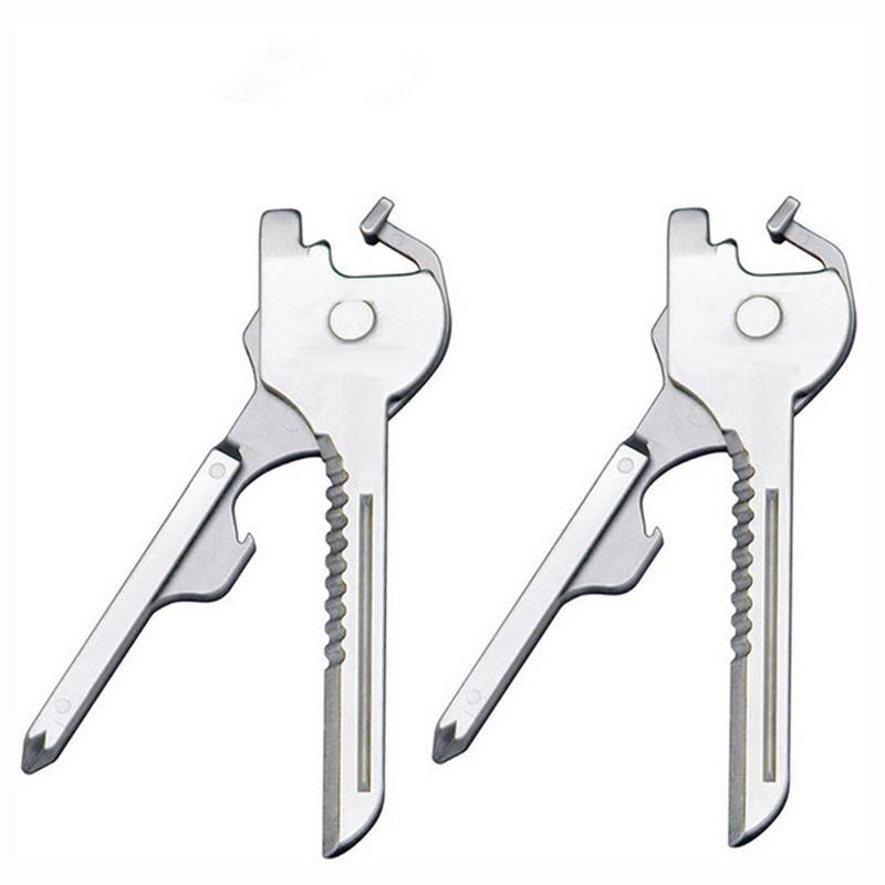 Multi-Tool Foldable Utility Wrench Screwdriver Bottle Opener Pocket Keychain Gadget Wyz13278
