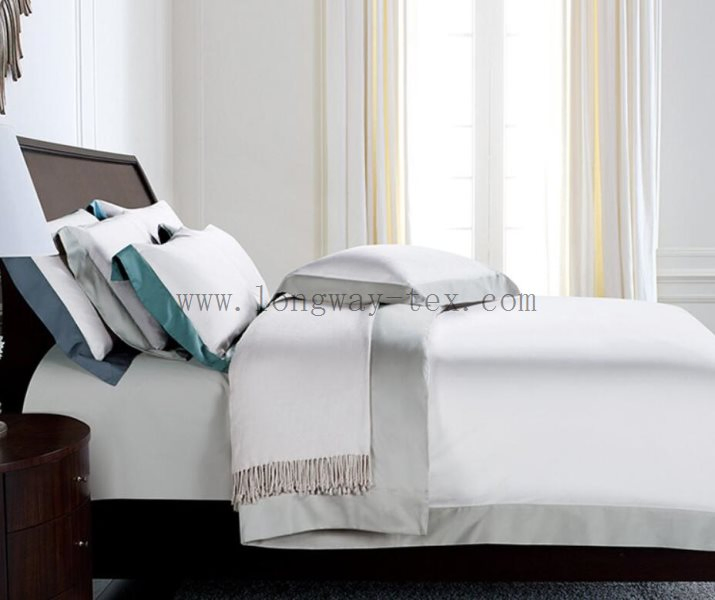 4-PC Hotel King Size 60s Combed Cotton Linen Set