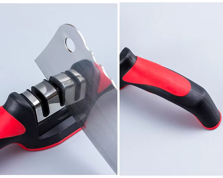 Supply Wholesale Home Portable Kitchen Knives Sharpening Knife Sharpener Knife Grinder in Black Handle Sharpening Kitchen Knife Tool to Sharpen Knives