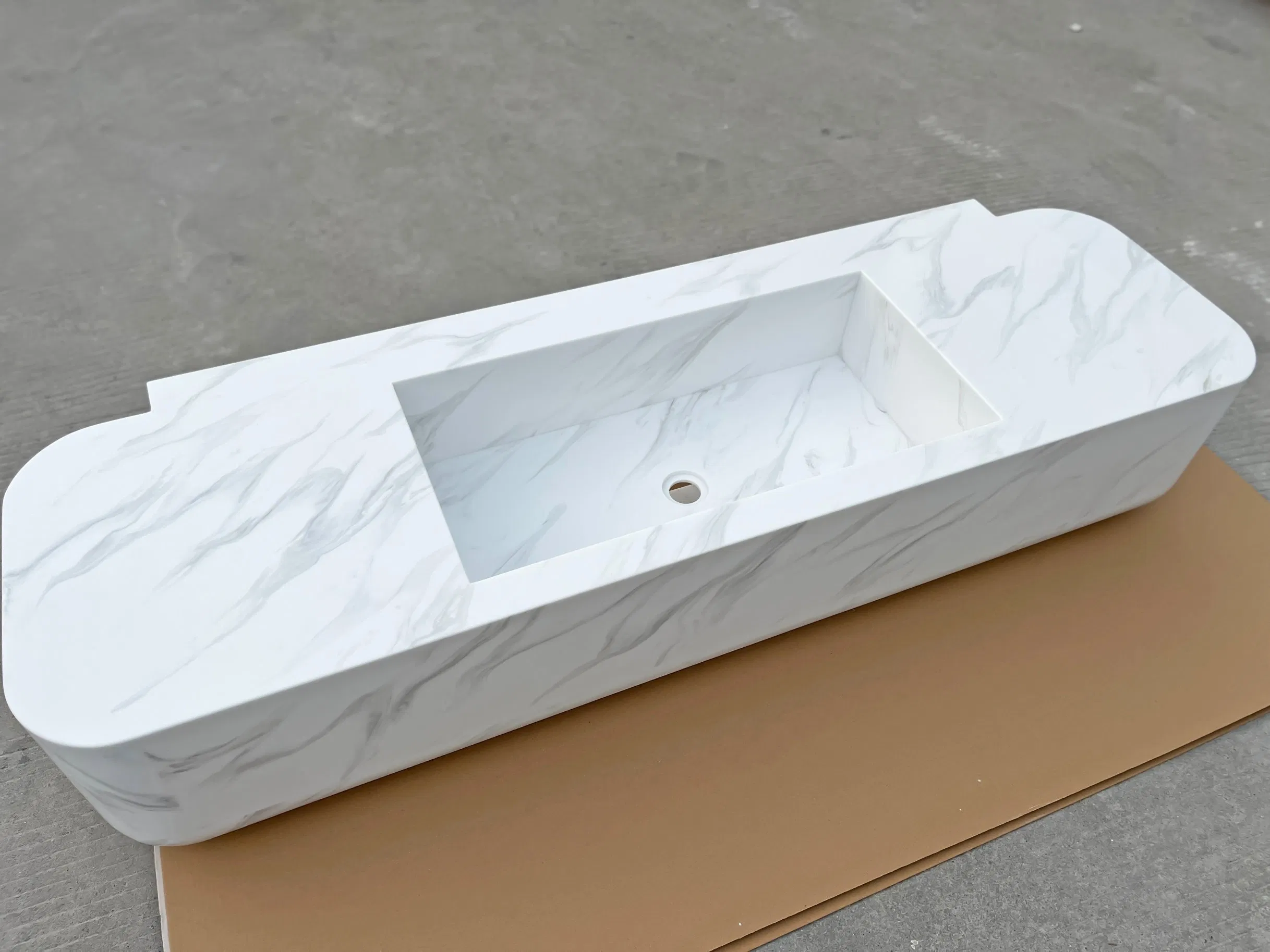20 Years Manufacturer Bathroom Vanity Wall Mount Bathroom Vanity White Vanity Bathroom Bathroom Countertop Storage Acrylic Solid Surface Vanity