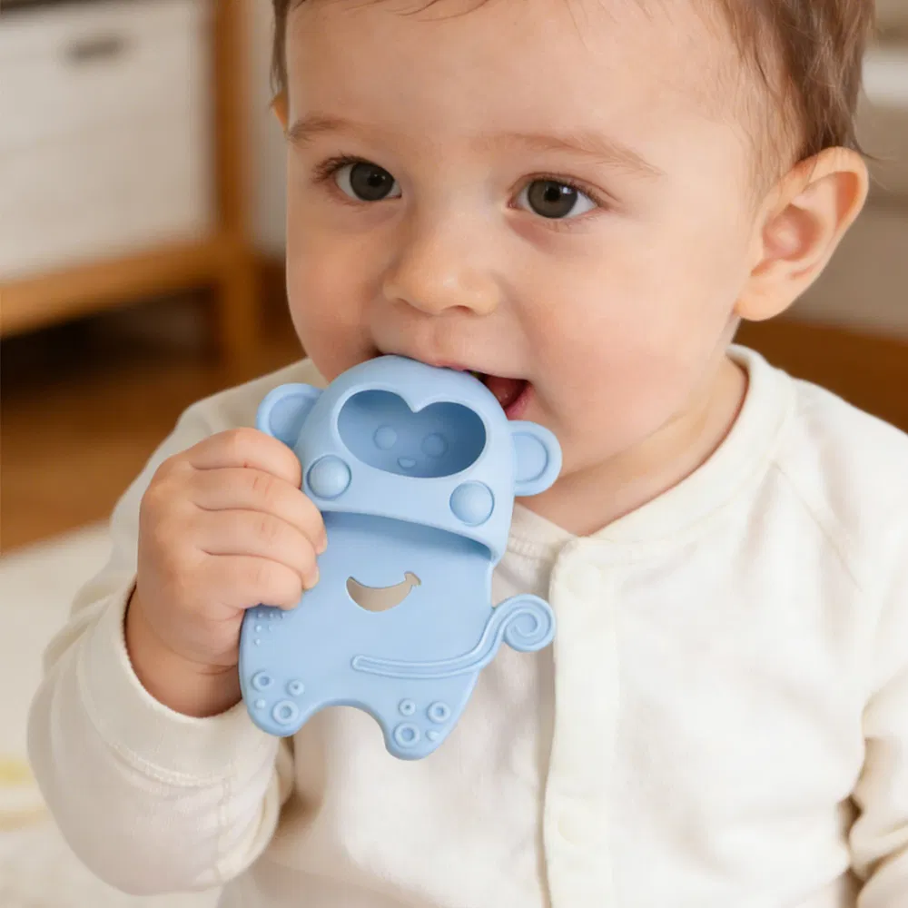 Monkey Shoe Silicone Baby Teether Toy