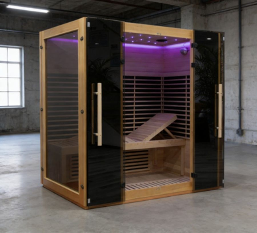 Инфракрасная сауна на 4 человек, углеродное волокно