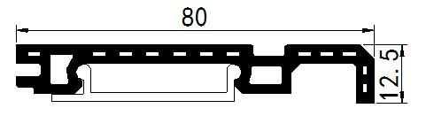 Anti-Mildew Eco-Friendly Floor Accessory WPC Skirting