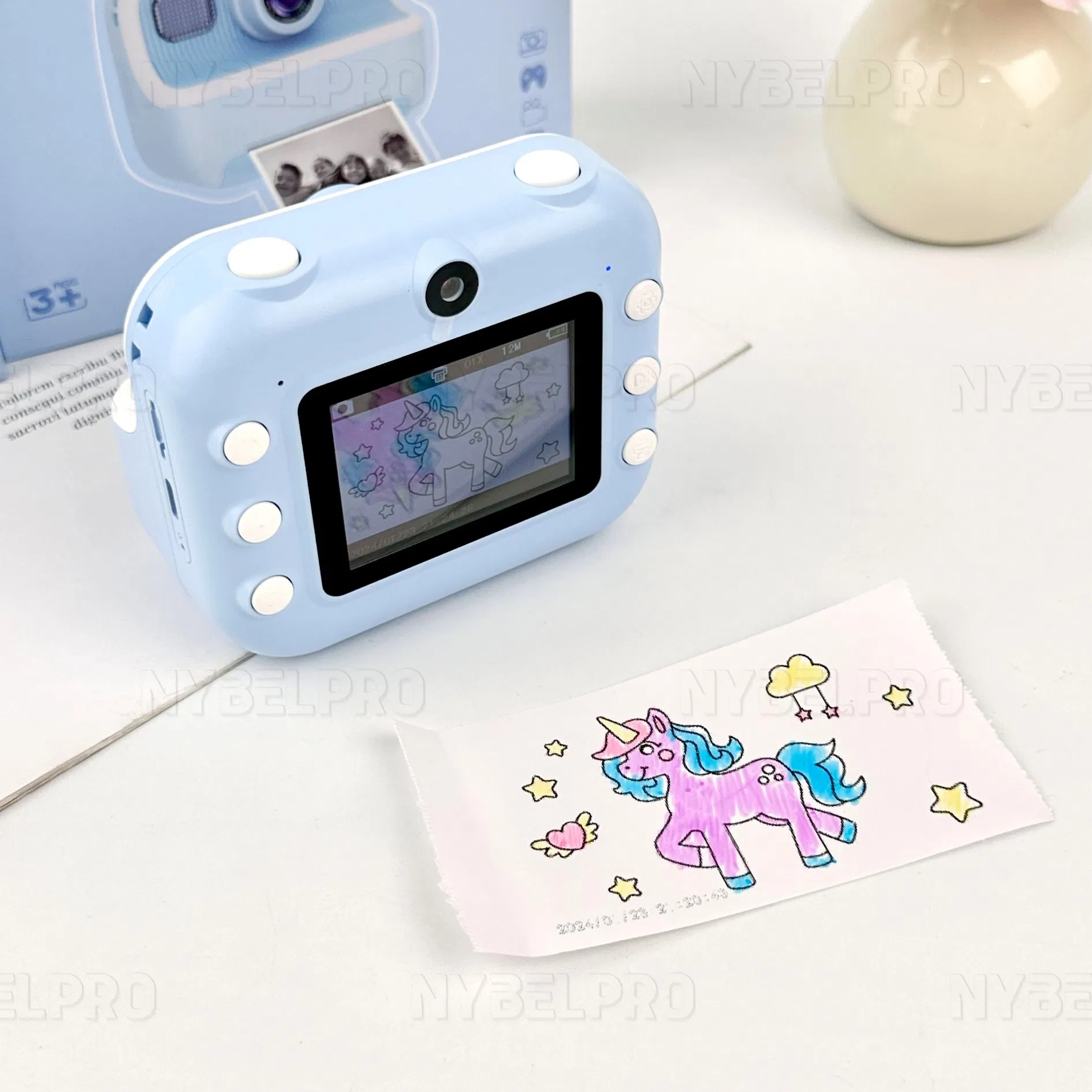 Детская камера-принтер Nybelpro Mini с рисовальной бумагой