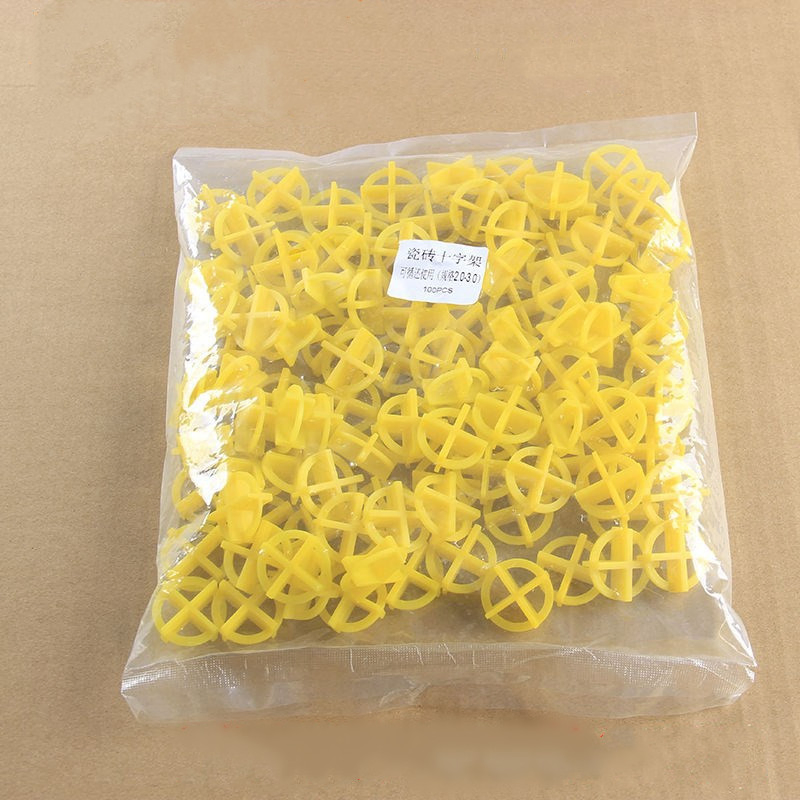 100PCS Removable Cross Tile Spacers Leveling Clips 1.5mm Ceramic Gap Locator Leveler Floor Laying Construction Hand Tool