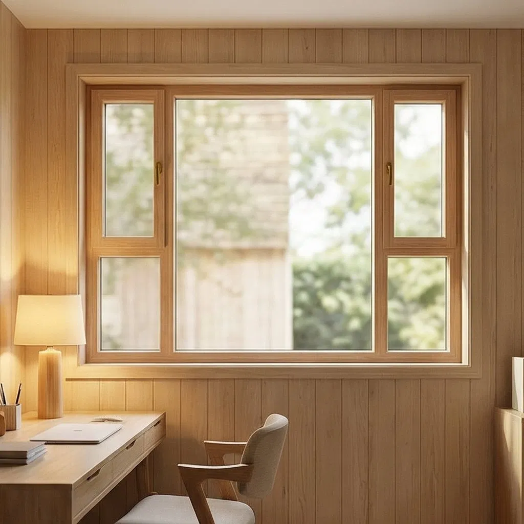 Historic Replication Aluminum Clad Wood Double-Hung Windows with Authentic Divided Lites