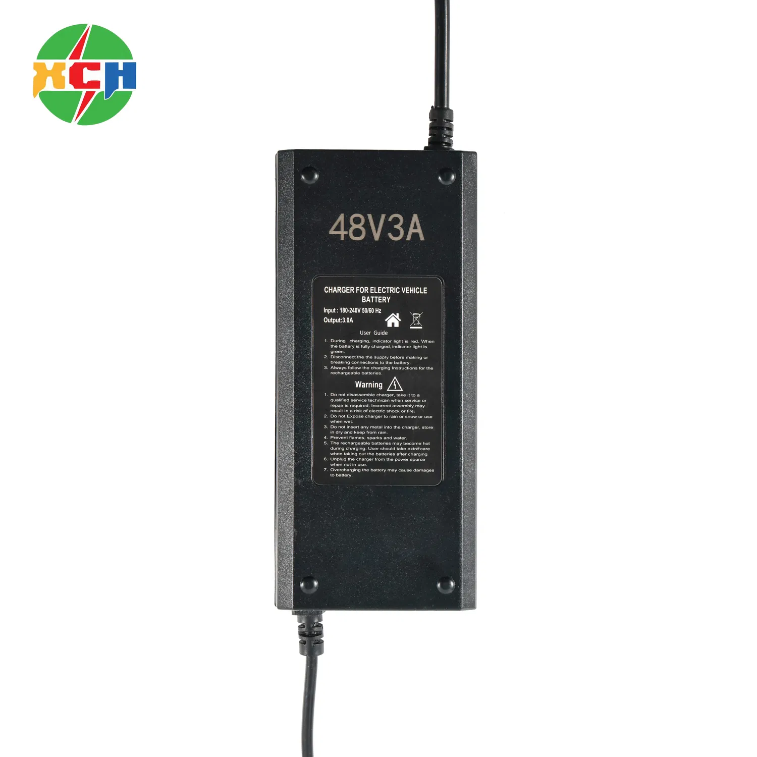 48V 3A Smart Lead-Acid Battery Charger for E-Bike