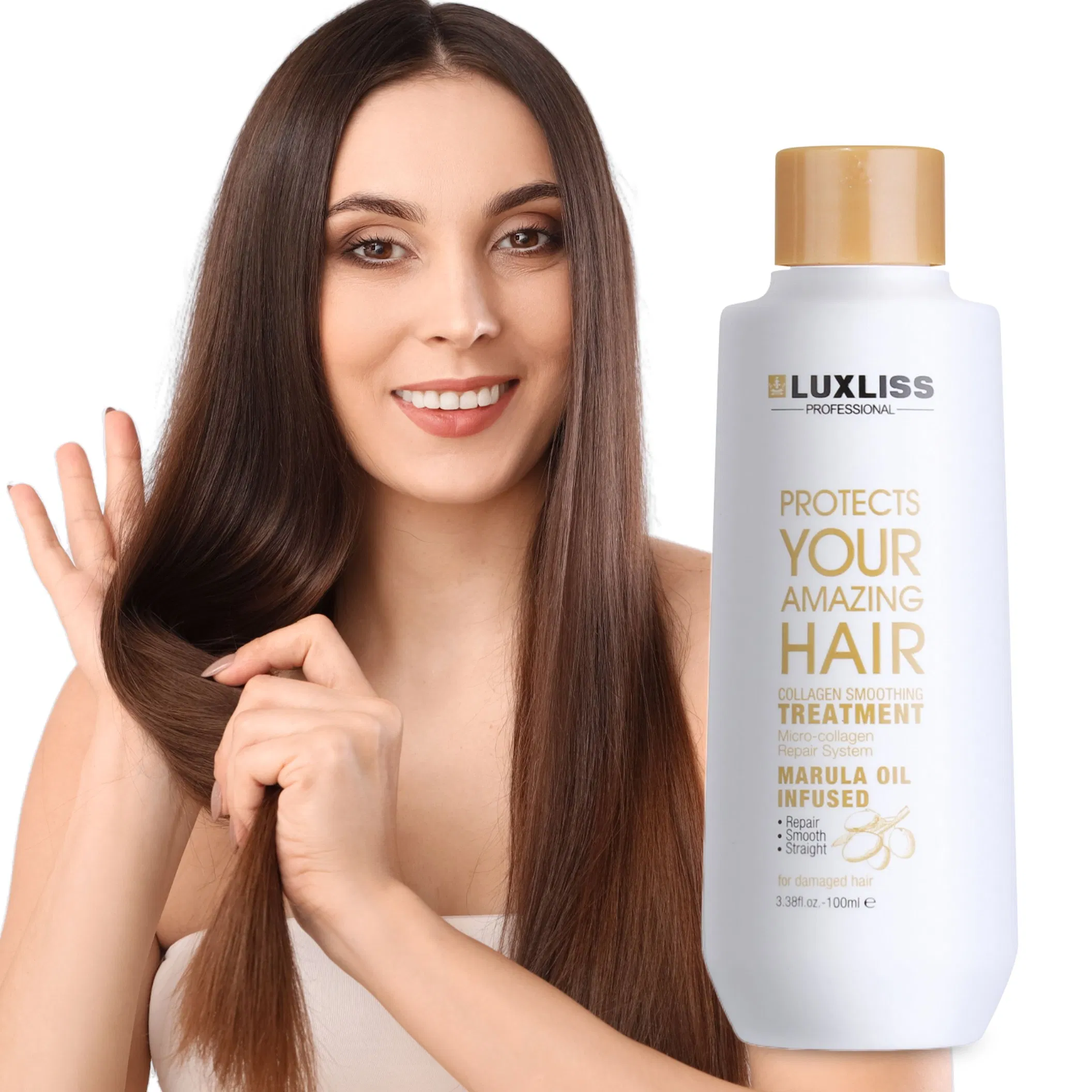 Luxliss Hair Salon Products Straightening Cream Smooth Damaged Collagen Hair Treatment