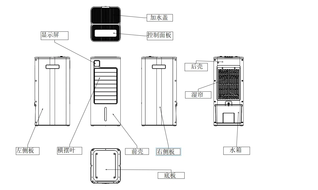 Reliable Floor Standing Air Cooler with Purifying and Leak-Proof Features