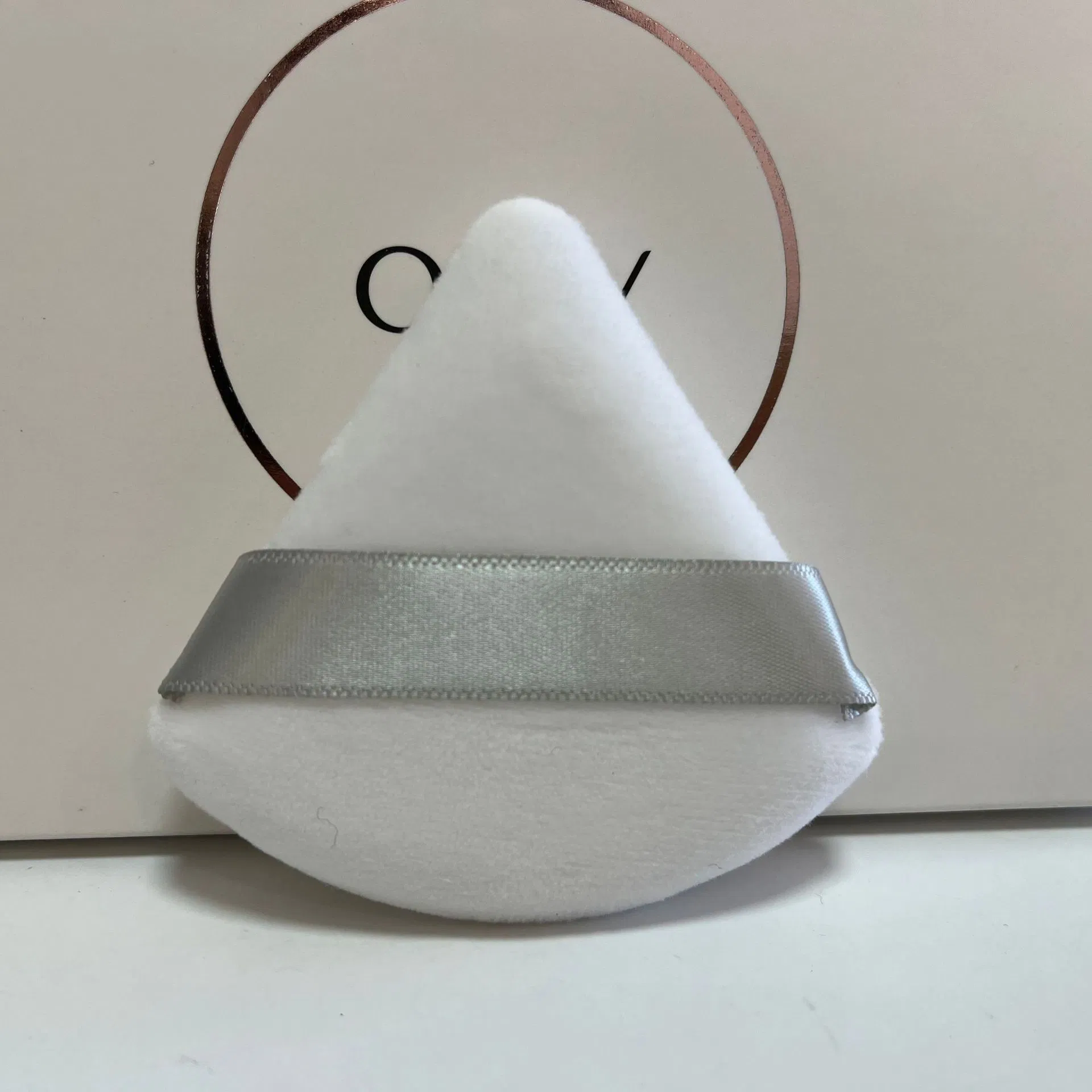 Black Triangular Flour Flour Powder Puff Can Customize Logo