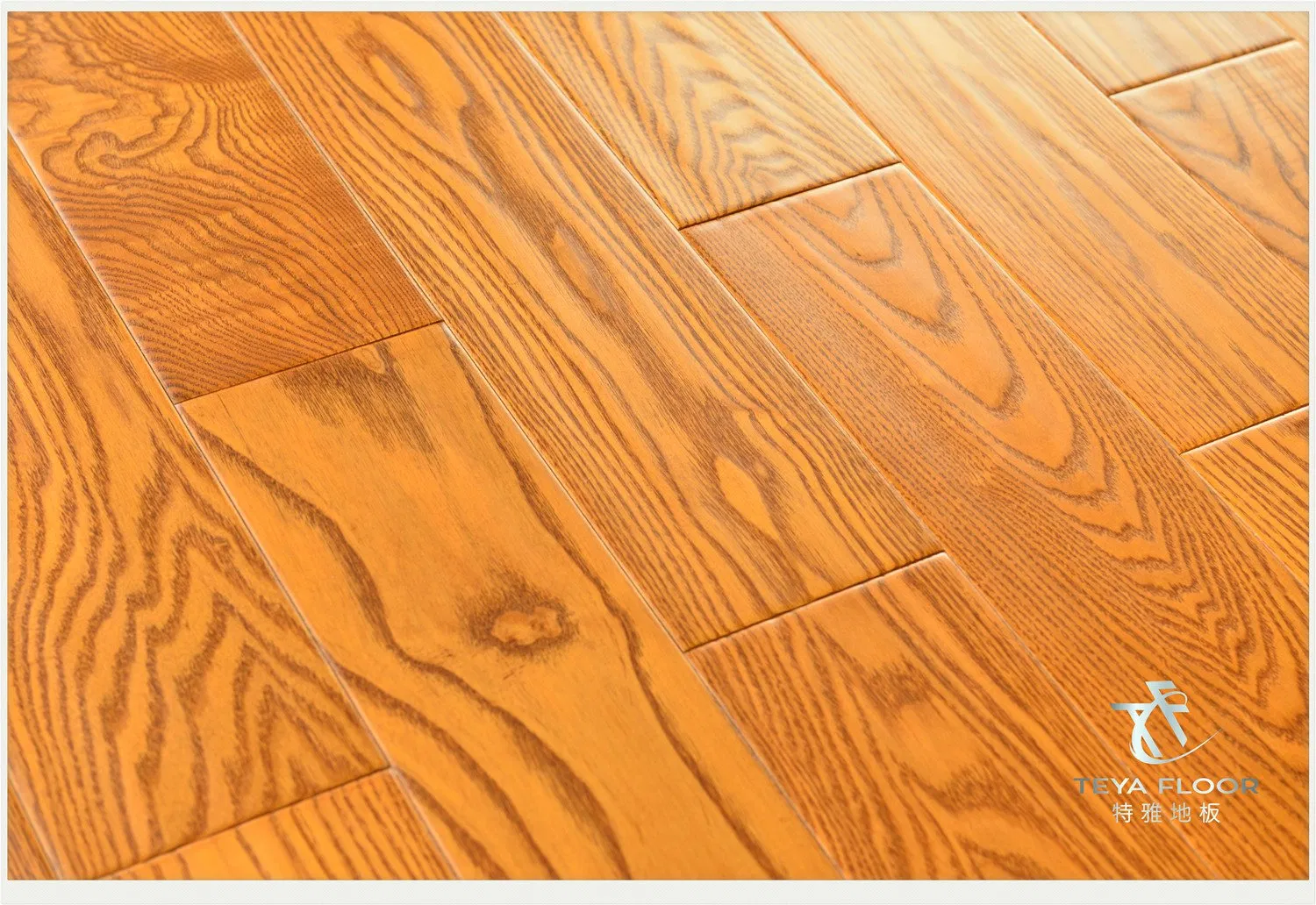 Ash Engineered Wood Flooring, Handscraped