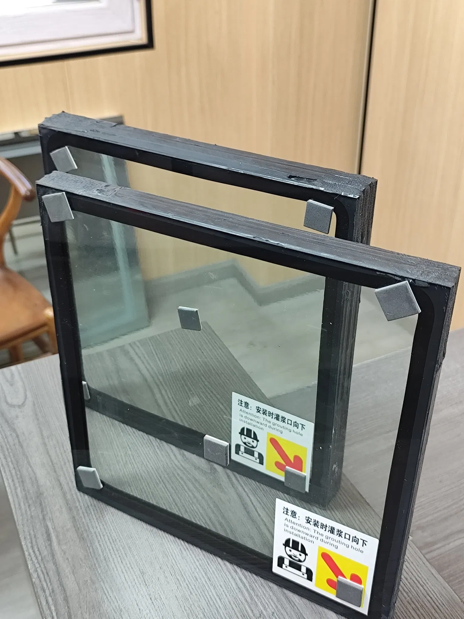 25mm Fireproof Glass Security Glass 3.0h Waterproof Soundproof Anodized