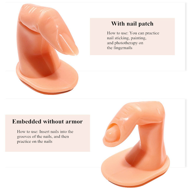 Professional Artificial Nail Practice Hand Finger