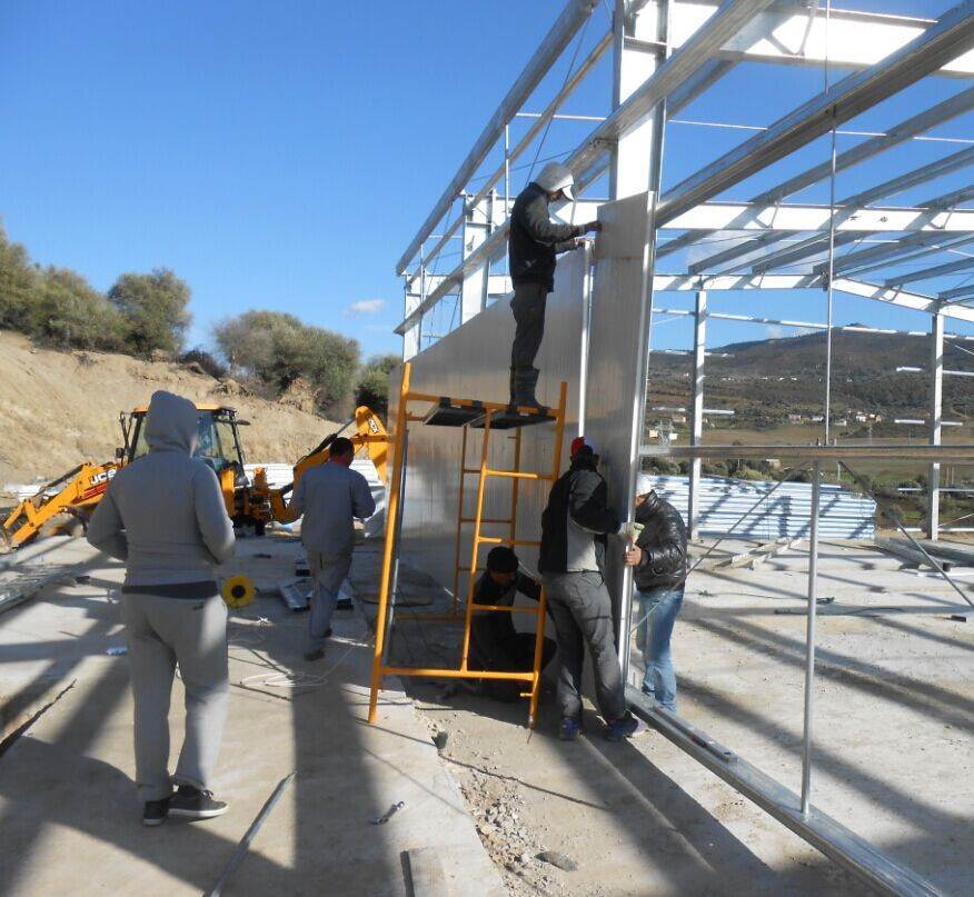 Prefab Metallic Structure Construction for Workshop