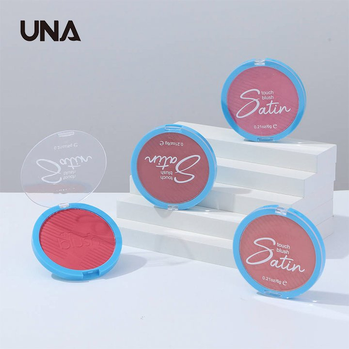 Wholesale Custom Logo Waterproof Makeup Face Pigment Blusher Powder High Pigment Single Matte Pink Blush Palette