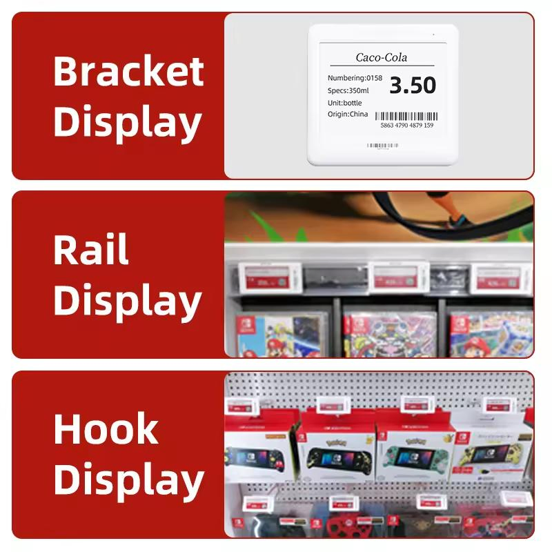 Multi Color Customizable Electronic Ink Screen Display with Electronic Price Tag Display
