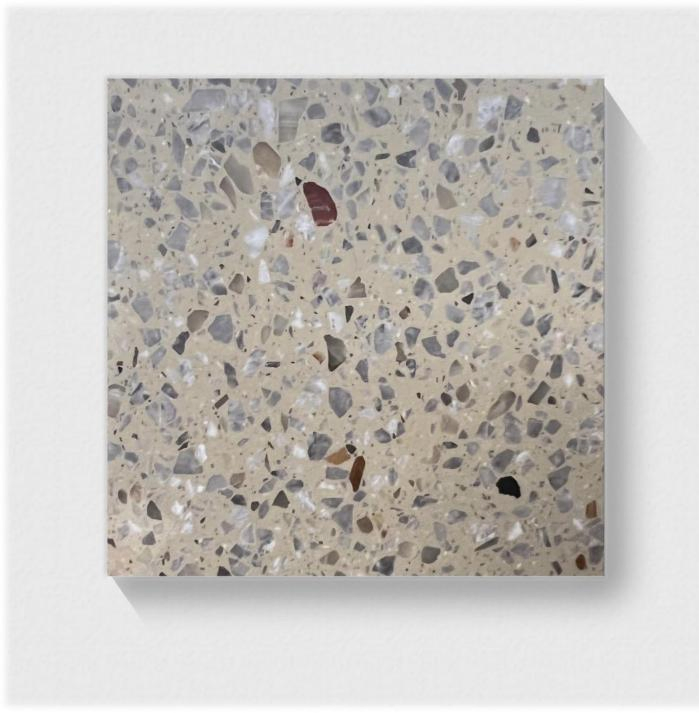 Light Luxury Grey Artificial Stone Terrazzo Tiles for Floor Tile/Washstand Tile/Wall Tile