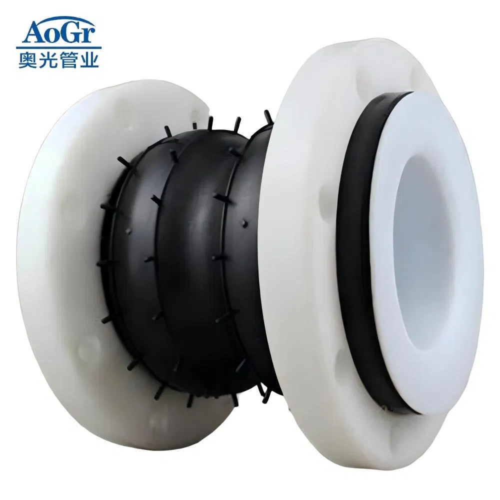 High Temperature/Corrosion Resistant PTFE Lined Flexible Single/Double Sphere EPDM Rubber Expansion Joint/Pipe Joint PN6/PN10/PN16/PN25/ANSI B16.5 Class 150 lb