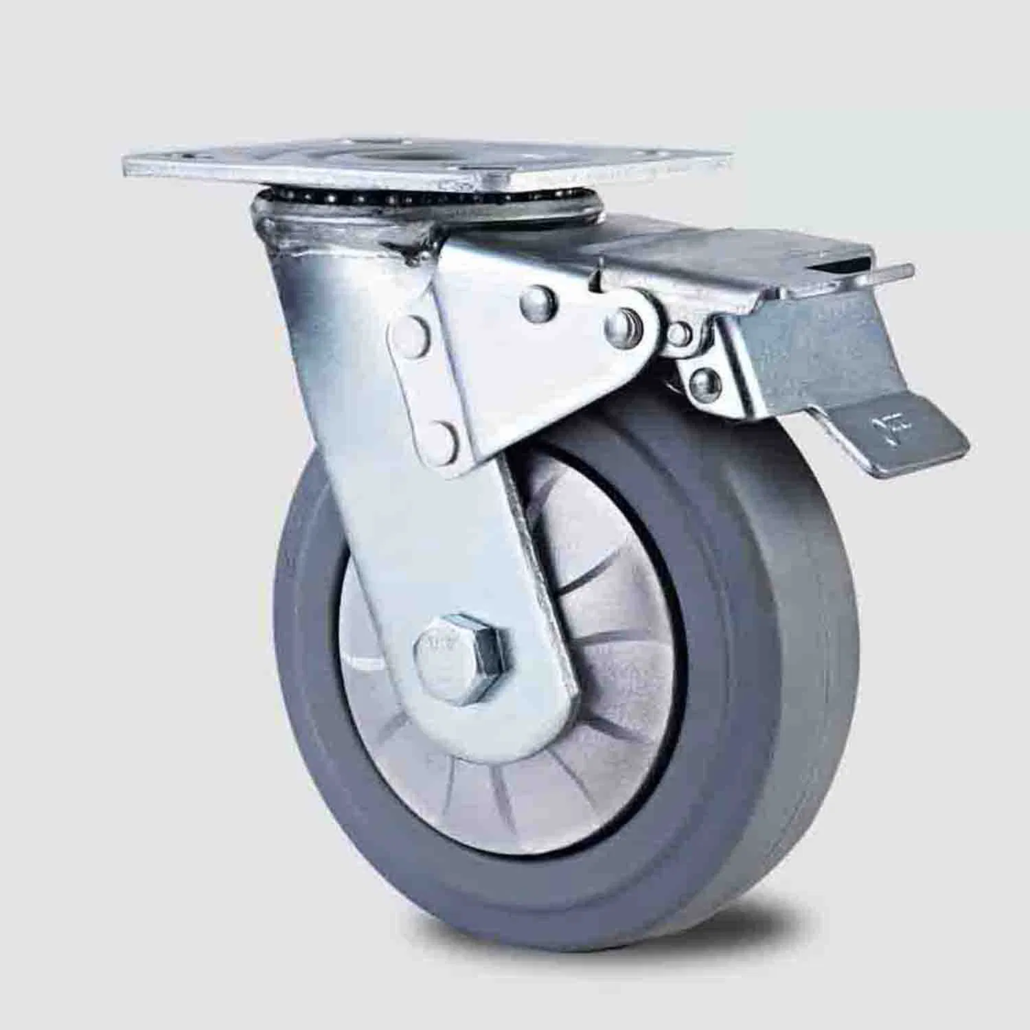 H14 China Factory Industrial Caster Load Capacity PU Caster Wheel
