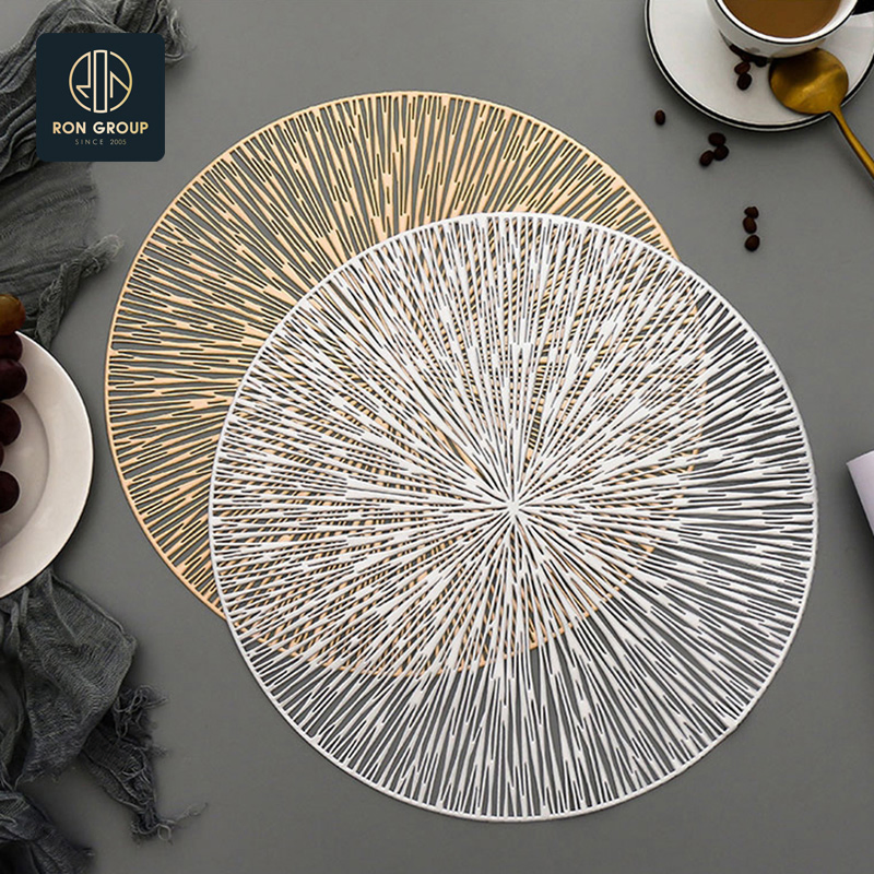 Simple European-Style Restaurant PVC Coaster Non-Slip Insulation Pad Household Dining Placemat