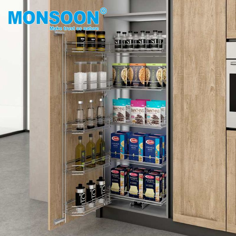 Выдвижная полка для кухонного шкафа 4-5 ярусов