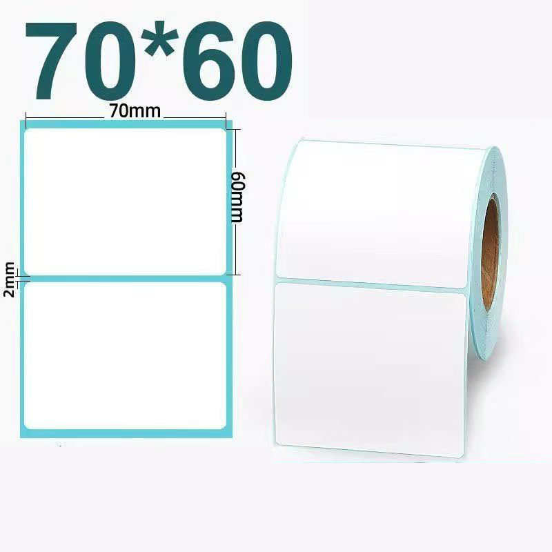 High Quality White Three-Proof Thermal Self-Adhesive Label Sticker Paper Roll for Supermarket Labels