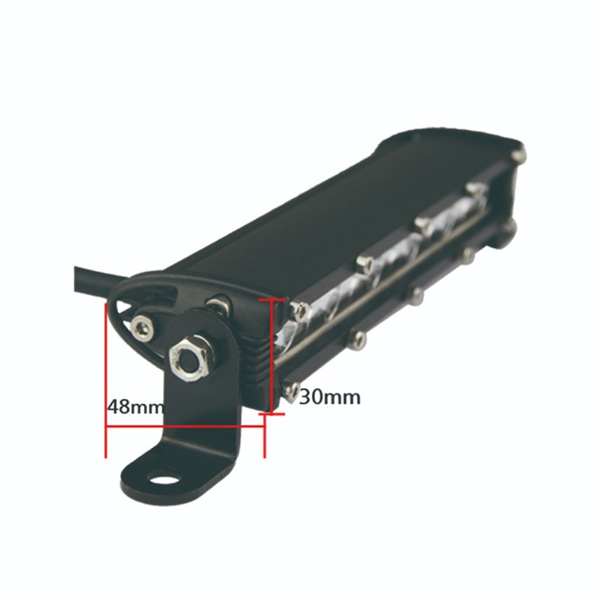 Red Dash Grill 2x6 Strobe LED Light Bar