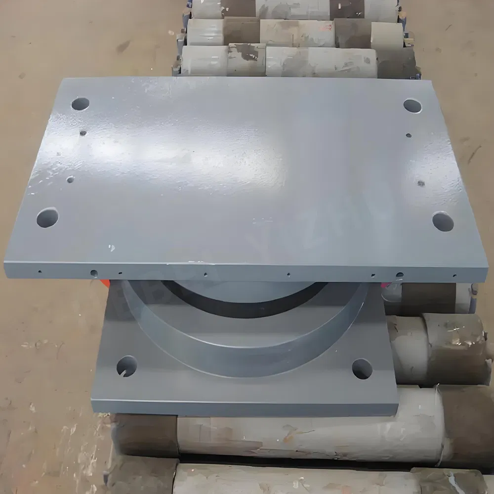 Highway and Railway Bridge Stainless Steel Bearing with Seismic Isolation and Damping Custom Basin Rubber Bearing Pads
