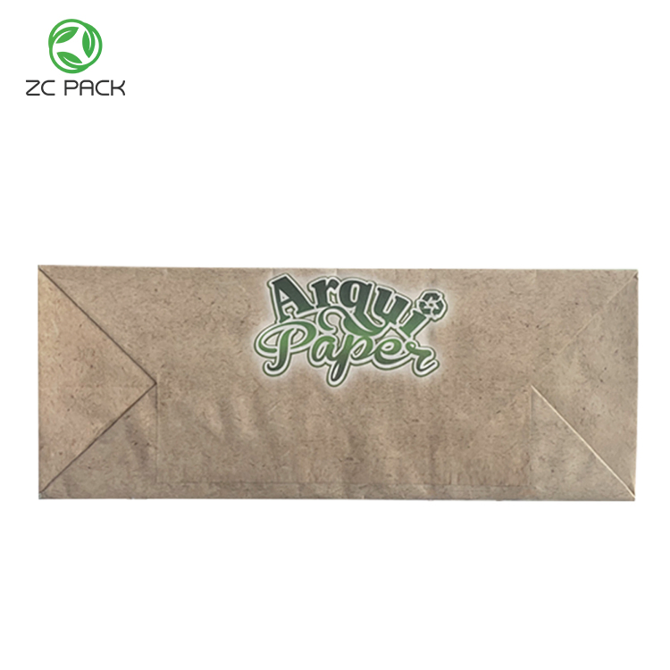 Biodegradable Reusable Food Grade Gift Garbage Promotional Shopping Paper Pouch Cat Litter Pet Food White Brown Kraft Paper Handle Bag Packaging Paper Bag