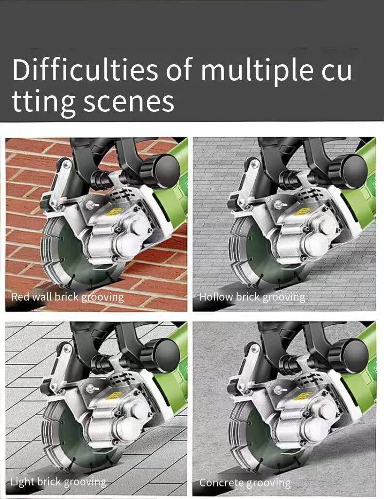 Handheld Wall Chaser 38mm Depth Electric Slotting Cutting Machine for Grooving Walls