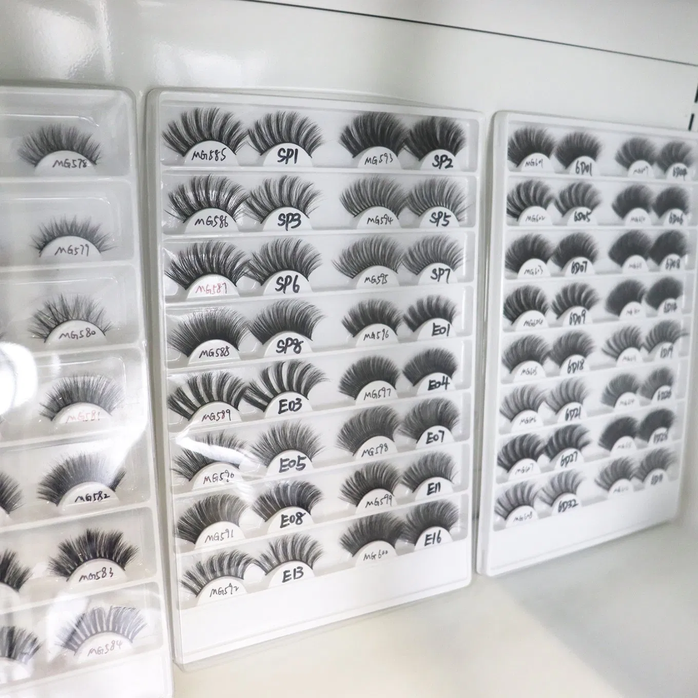Natural Cluster Natural DIY Eyelash Extention C D Curl Ribbons Segmented Individual Cluster Eyelash